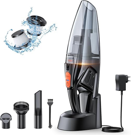 Aspirateur à Main, Rechargeable 9KPA Aspirateur de Table sans Fil