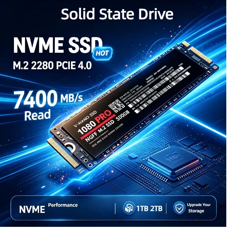 SSD NVMe M.2 1TB/2TB – Haute vitesse
