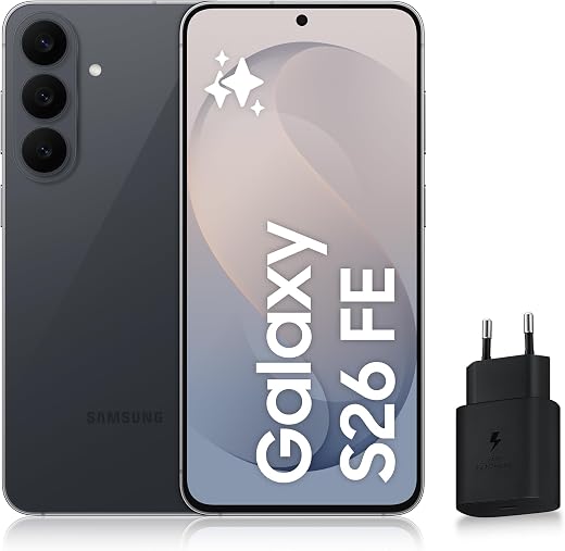 Samsung Galaxy S26 FE, Smartphone 5G, Graphite, 128 Go, Version FR